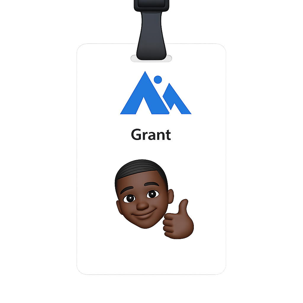 Grant badge front